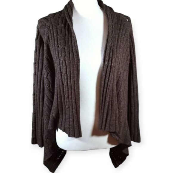 FADED GLORY BROWN/TAUPE CARDIGAN SZ.S EUC. - Picture 1 of 6
